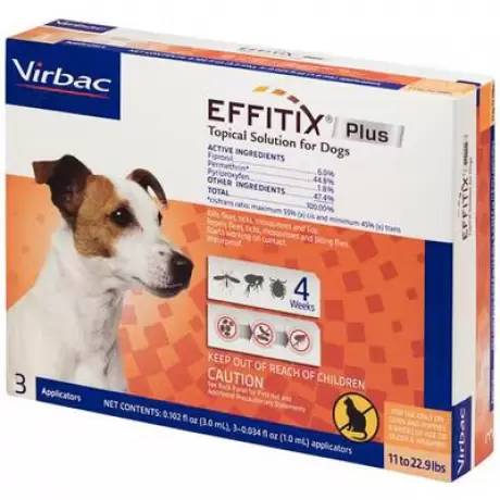 Effitix Plus for Small Dogs - 11-22.9 lbs, 3 Month Supply