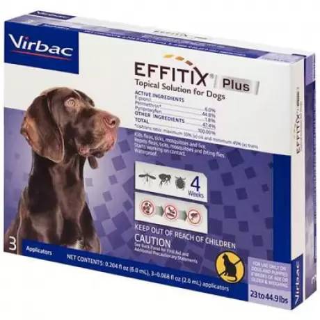Effitix Plus for Medium Dogs - 23-44.9 lbs, 3 Month Supply