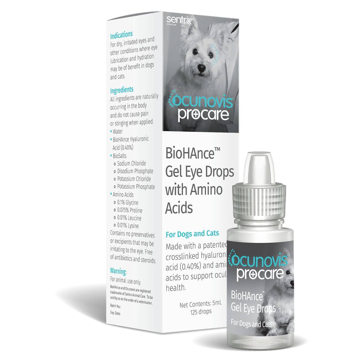 Ocunovis for Dogs and Cats - BioHAnce Gel Eye Drops | VetRxDirect