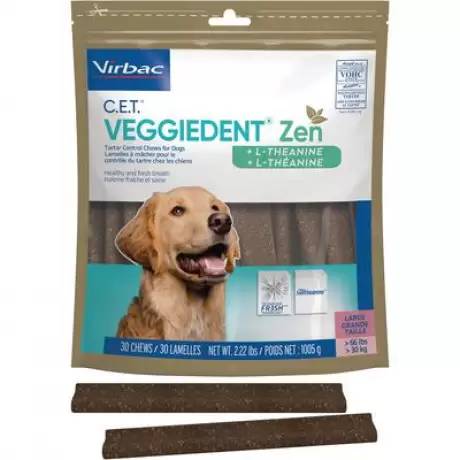 C.E.T. Veggiedent Zen Tartar Control Chews - Large Dogs Over 66lbs, 30ct