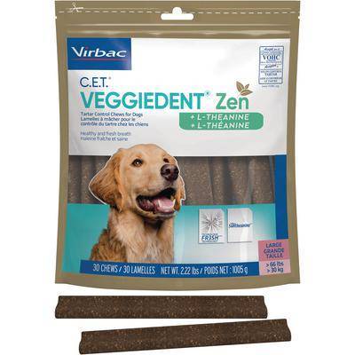 C.E.T. VeggieDent Zen Tartar Control Chews for Large Dogs