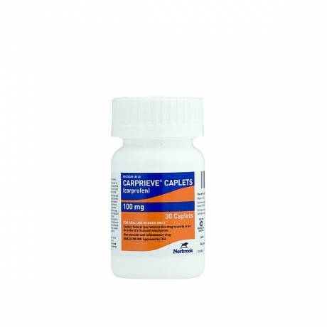 Carprieve (carprofen) Caplets for Pain in Dogs - 100mg, 30ct