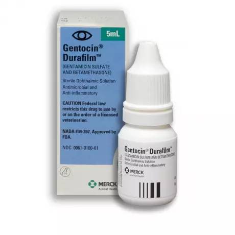 Gentocin Durafilm Eye Drops for Dogs - Antimicrobial and Anti-inflammatory Ophthalmic Solution