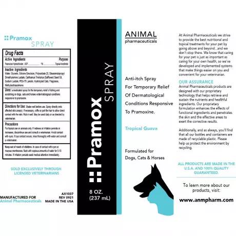 Pramoxine - Pramox Anti-itch Spray for Dogs and Cats, 8oz (237mL), FKA Comfort Spray