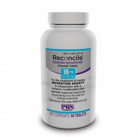 Reconcile for Dogs (fluoxetine) - 16mg, 17.7 - 35.2 lbs, Bottle of 90 Tablets