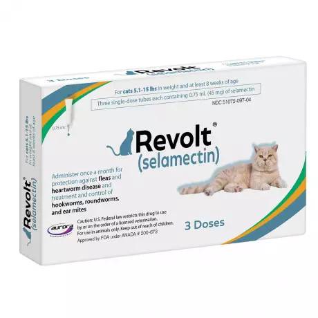 Revolt (selamectin) for Cats - 5.1-15 lbs, 3 Month Supply