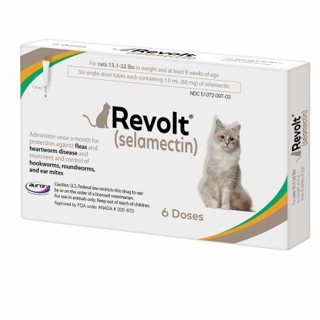 Revolt (selamectin) for Cats - 15.1-22 lbs, 6 Month Supply