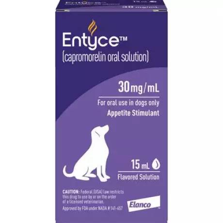 Entyce for Dogs 30mg/mL - 15mL, with 2.5mL Dosing Syringe Appetite Stimulant