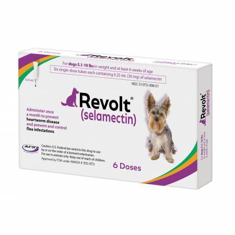 Revolt for Dogs - selamectin Preventative - For Dogs 5.1-10 lbs, 6 Month Supply