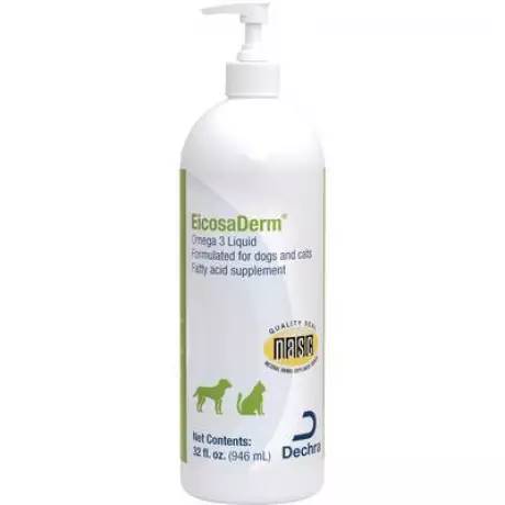 EicosaDerm for Dogs and Cats Omega3 Liquid- 32oz Pump Bottle