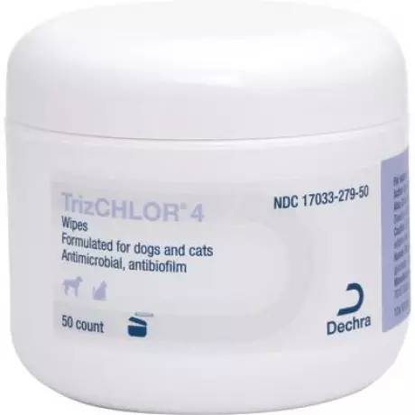 TrizChlor - 4, 50 Wipes for Dogs and Cats