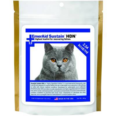EmerAid Sustain Care HDN for Recovering cats 100g Powder