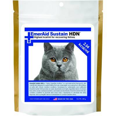 EmerAid Sustain Care HDN for Recovering cats 400g Powder
