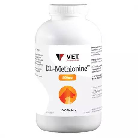 DL-Methionine for Dogs and Cats - 500mg Tablet, 1000ct