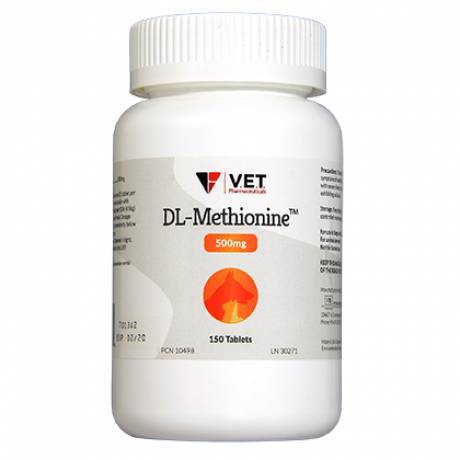 DL-Methionine for Dogs and Cats - 500mg Tablet, 150ct