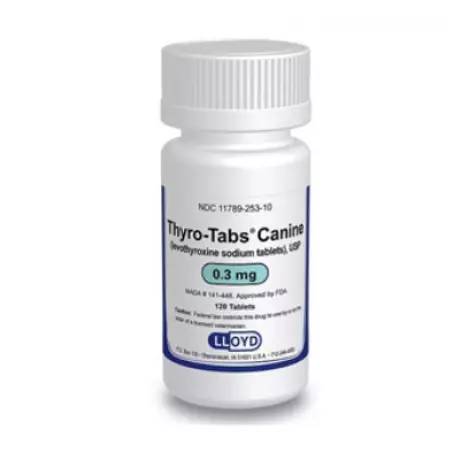 Thyro-Tabs Canine (levothyroxine) Hypothyroidism in Dogs - 0.3mg, 120 Tablet Bottle