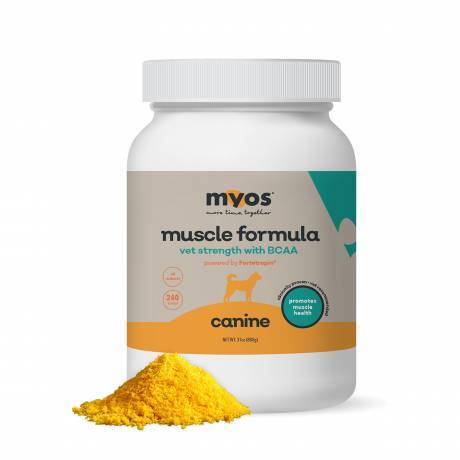 MYOS VET Strength Canine Muscle Formula with BCAA - 31oz (880g) New Larger Tub