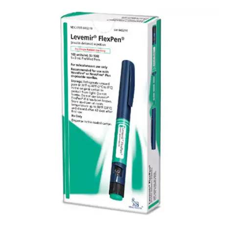 Levemir FlexPen (fka FlexTouch) for Dogs and Cats (insulin detemir injection) - 100units/mL, per 3mL Pen