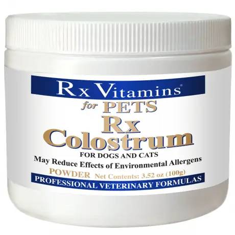 Rx Colostrum Powder for Dogs and Cats - 3.52oz (100g) Tub