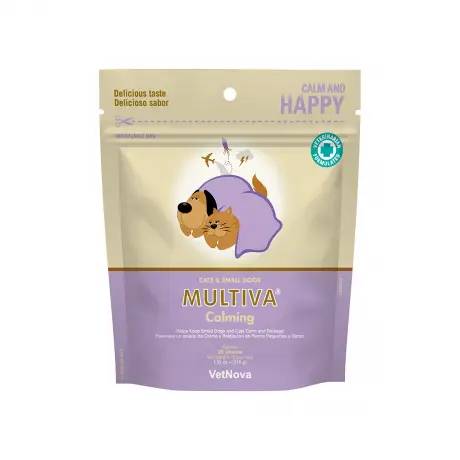 MULTIVA Calming 25 Chewables for Cats and Small Dogs
