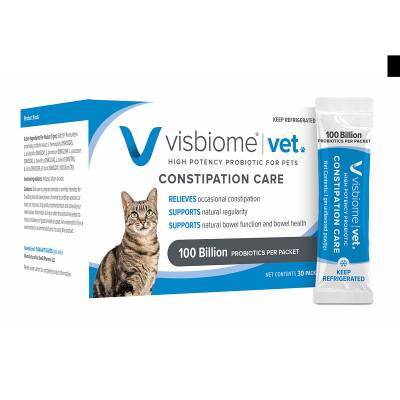 Visbiome Vet Probiotic for Pets Constipation Care for Cats, 100 Billion CFU, 30 Packets
