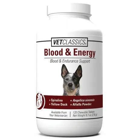 Blood and Energy Endurance Support 120 Chewable Tablets for Dogs - VetClassics