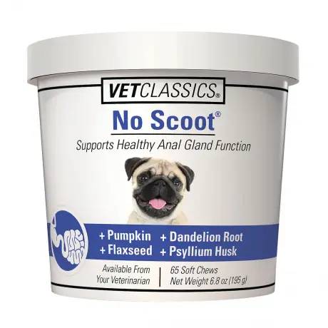 No Scoot Supports Healthy Anal Gland Function 65 Soft Chews for Dogs - VetClassics