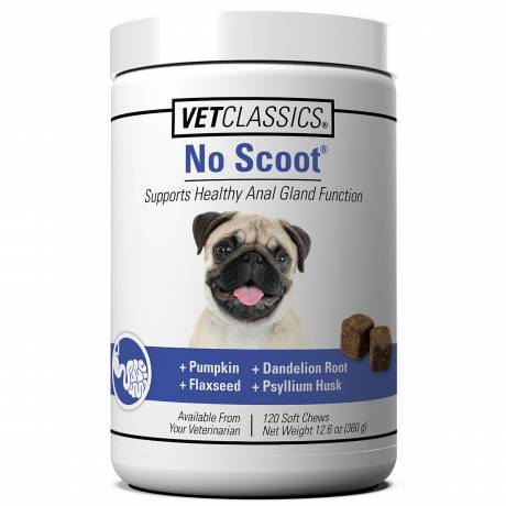 No Scoot Supports Healthy Anal Gland Function 120 Soft Chews for Dogs - VetClassics