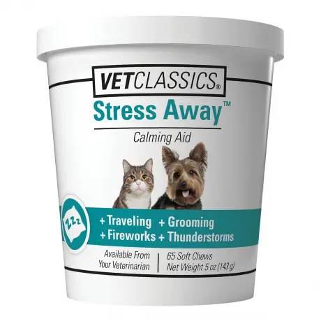 Stress Away Calming Aid 65 Soft Chews for Dogs and Cats - VetClassics