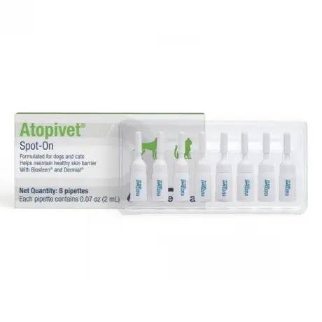 Atopivet Spot-On 8 Pipettes for Dogs and Cats with Biosfeen and Dermial