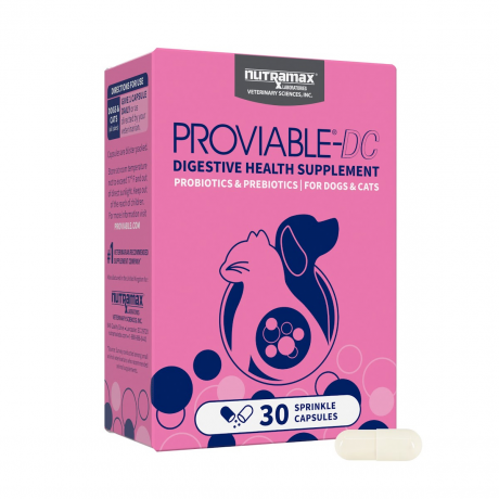 Proviable-DC Digestive Health Supplement for Dogs and Cats, 30 Capsules
