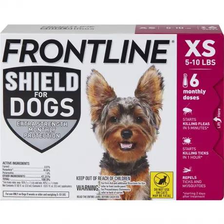 Frontline Shield for Extra Small Dogs 5-10 lbs 6 Month Supply
