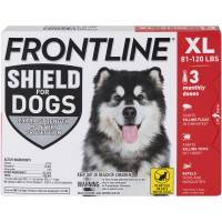 Frontline Shield for Dogs X-Large, 81-120 lbs, 3 Month Supply; ?>
