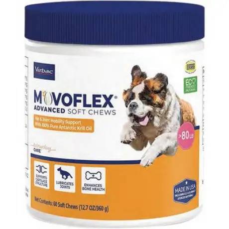 MOVOFLEX Advanced 60 Soft Chews for Dogs 40 to 80 lbs