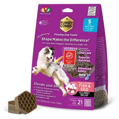 Yummy Comby Allergy Relief 21 Treats for Small Dogs 13-25 lbs