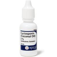 Cyclosporin Compounded Coconut Oil Ophthalmic for Dogs and Cats 2% Solution, 15mL Bottle