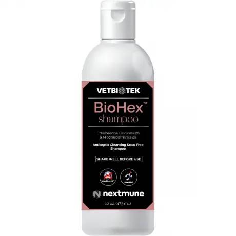 VetBioTek BioHex Shampoo 16 oz Bottle 