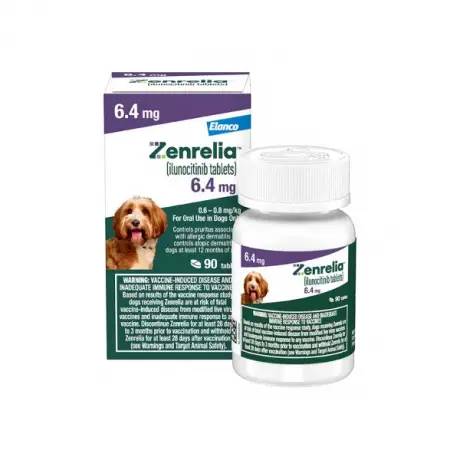 Zenrelia (ilunocitinib) Itch Relief for Dogs, 6.4mg 90 Tablet Bottle