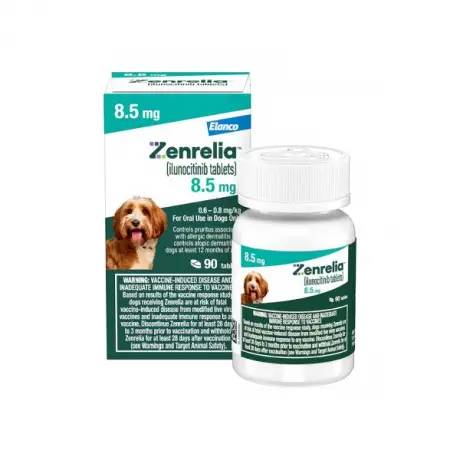 Zenrelia (ilunocitinib) Allergy Relief for Dogs, 8.5mg 90 Tablet Bottle