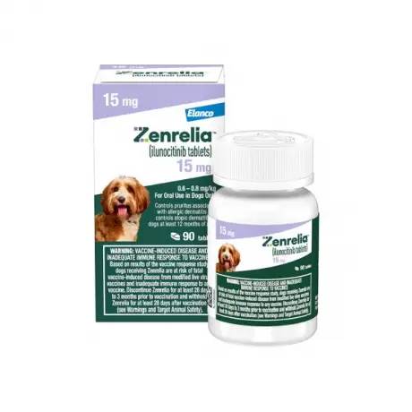 Zenrelia (ilunocitinib) Allergy Relief for Dogs, 15mg 90 Tablets