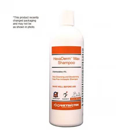HexaDerm Max Shampoo 16 oz Bottle for Dogs and Cats