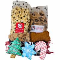 Woofables Gourmet Dog Treat Box Christmas Box, Large