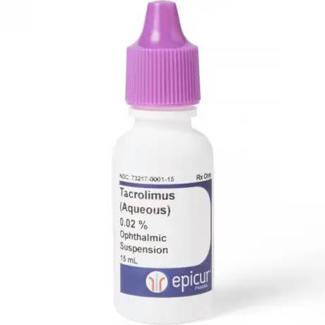 Tacrolimus Compounded Ophthalmic for Dogs - 0.02% Aqueous Suspension, 15mL Bottle