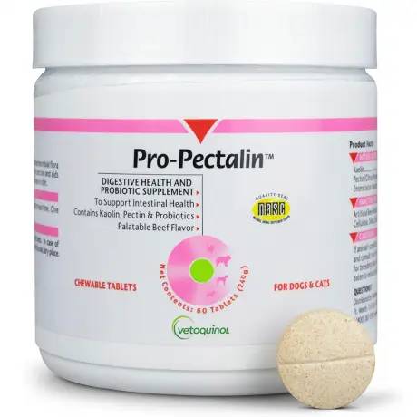 Vetoquinol Pro-Pectalin Digestive Health 60 Tablets for Dogs and Cats