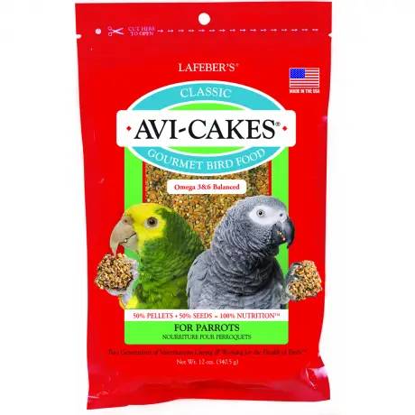 Lafeber Classic Avi-Cakes - Parrot, 12oz - Front
