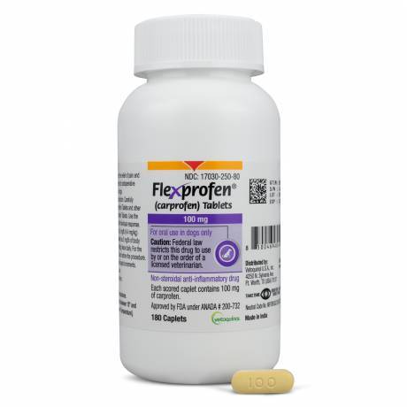 Flexprofen (carprofen) 100mg, 180 Caplets for Dogs