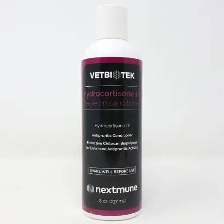 VetBioTek Hydrocortisone 1% Leave On Conditioner for Dogs and Cats 8oz