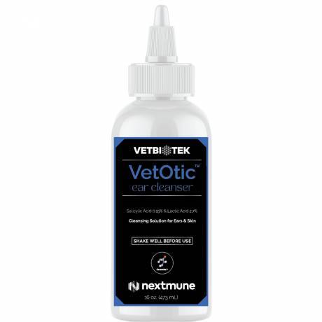 VetBioTek VetOtic Ear Cleansing Solution 16 oz Dropper Bottle