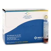 Vetsulin Cartridge for VetPen, 40units/mL, 10 cartridges of 2.7mL; ?>