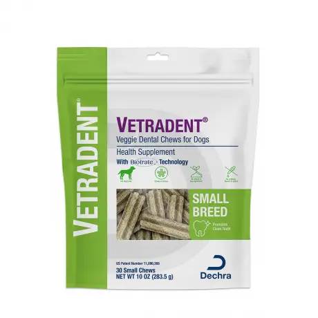 Vetradent Veggie Dental Chews for Dogs Small Breeds 30 Chews
